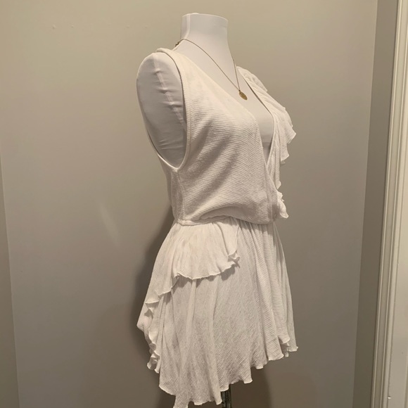 Free People White Ruffle Tank - Picture 6 of 9